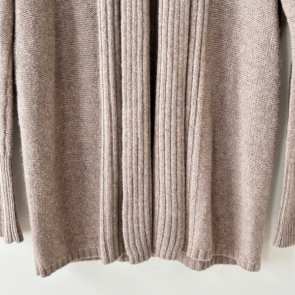 Ann Taylor LOFT Beige Shawl Collar Open Cardigan - Picture 3 of 16